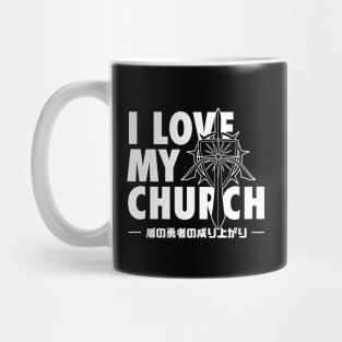 BD016 I Love My Four Heroes Church Mug